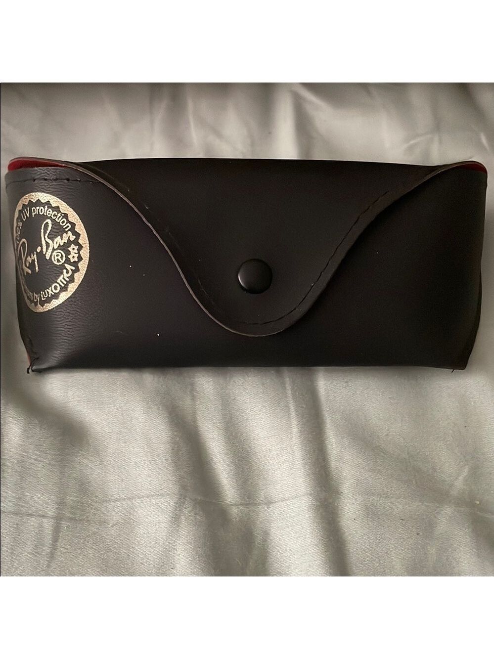 Ray-Ban Black Sunglasses Case with Gold Logo